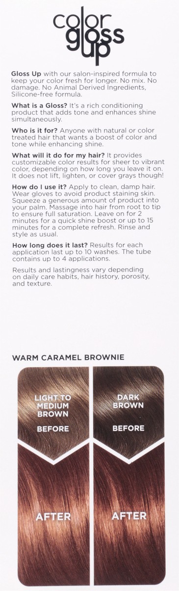 slide 6 of 9, Clairol Warm Caramel Brownie Color Gloss Up 4.3 fl oz, 4.30 fl oz