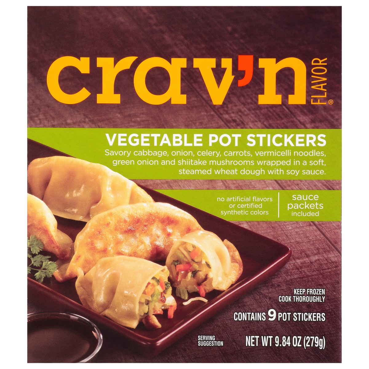 slide 14 of 15, Crav'n Flavor Vegetable Pot Stickers 9 Each, 9 ct