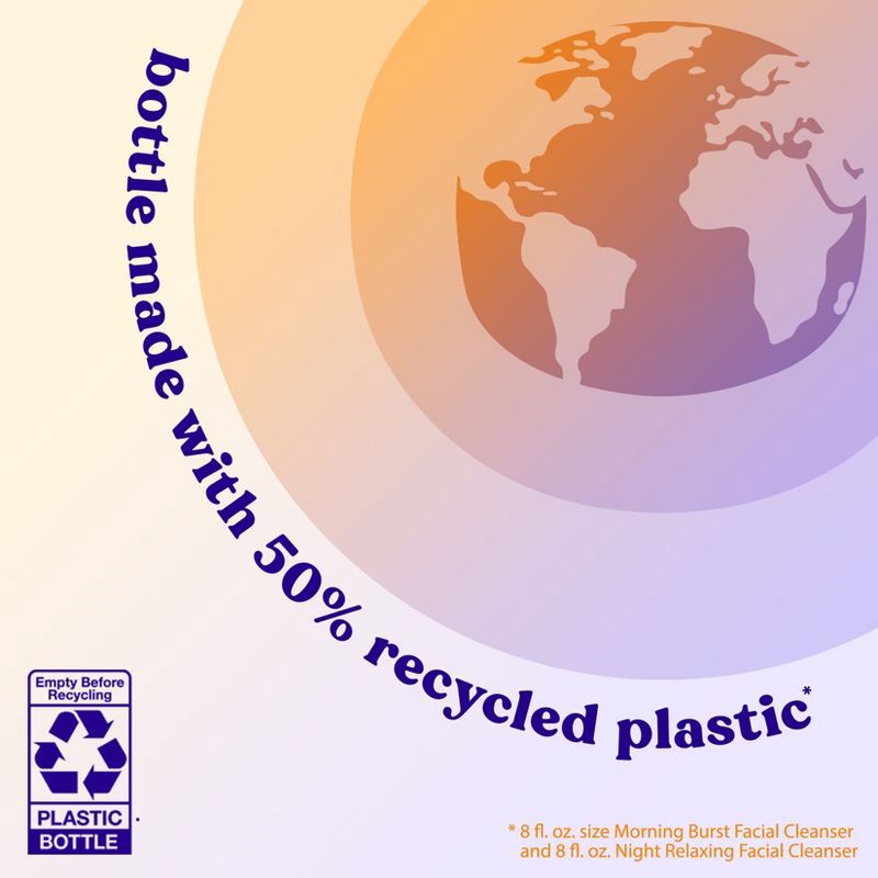 slide 5 of 5, Clean & Clear Day & Night Face Wash, Oil-Free & Hypoallergenic - Lavender and Orange - 16 fl oz - 2pk, 16 fl oz, 2 ct