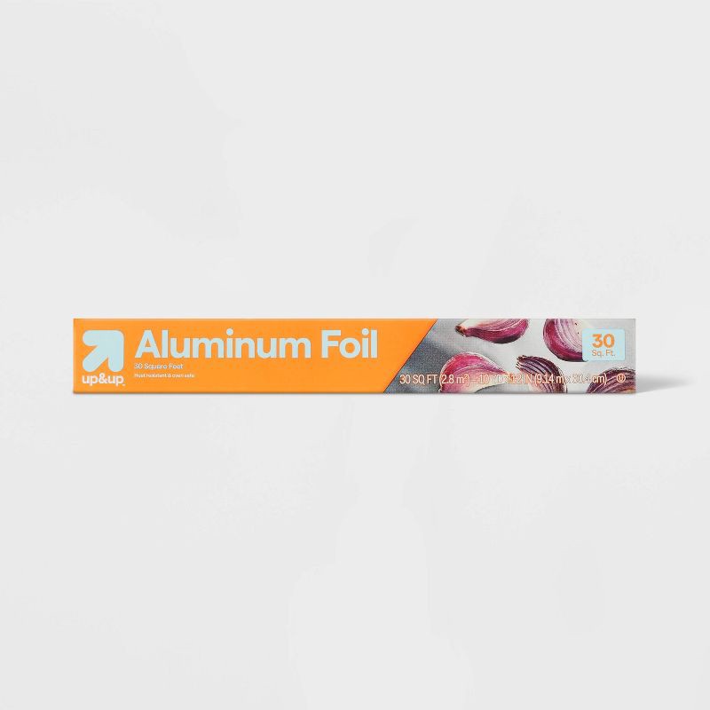 slide 1 of 6, Standard Aluminum Foil - 30 sq ft - up&up™, 30 sq ft