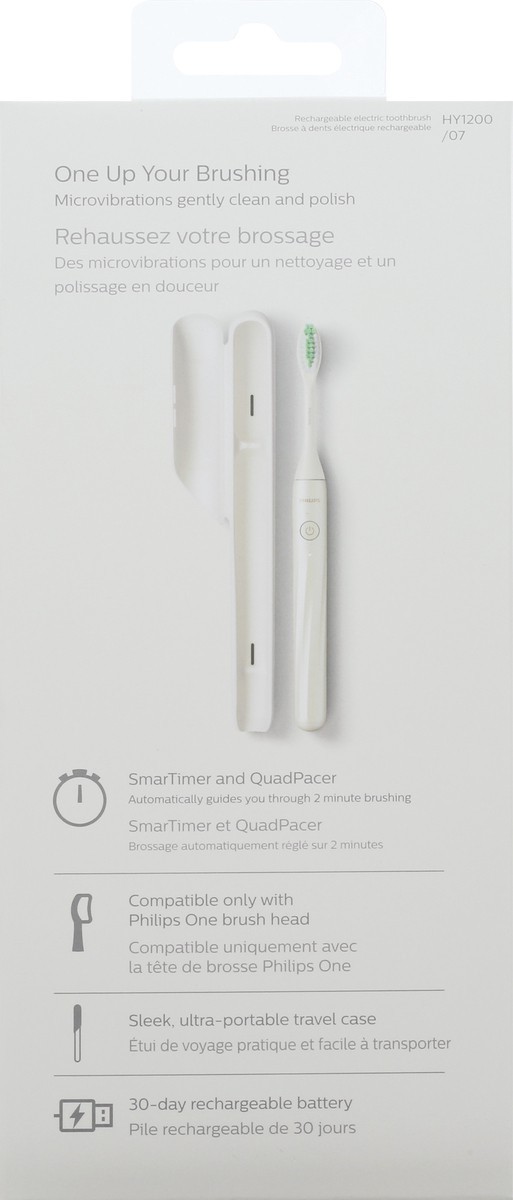 slide 7 of 8, Philips One Rechargeable Power Toothbrush 1 ea, 1 ct