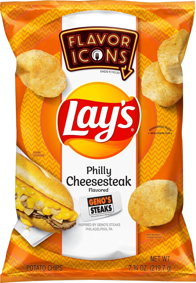 slide 1 of 2, Lay's Flavor Icons Philly Cheesesteak Flavored Potato Chips 7.75 oz, 7.75 oz