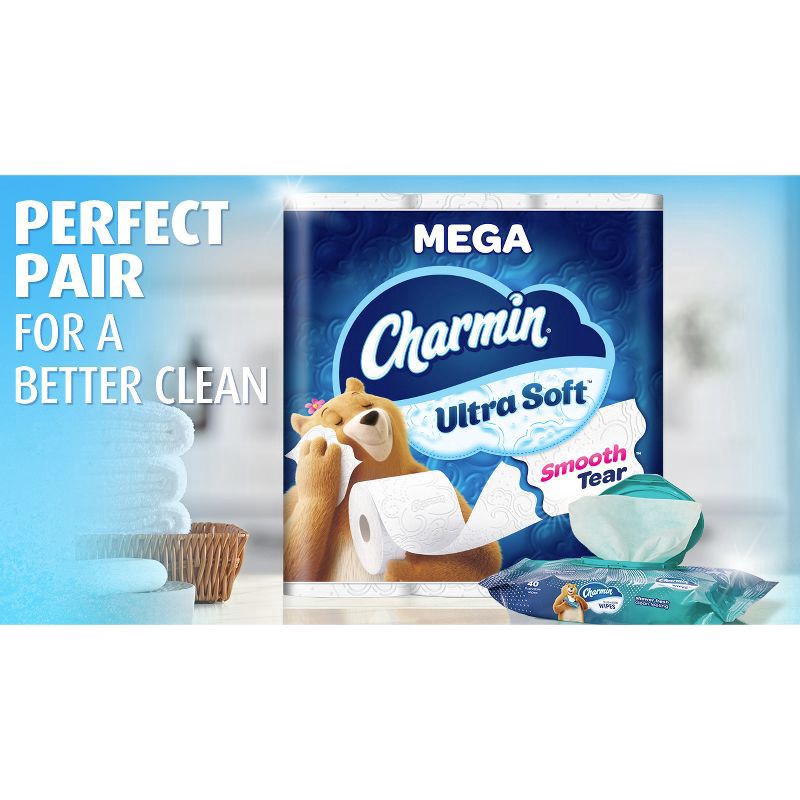 slide 2 of 15, Charmin Ultra Soft Toilet Paper 8 Mega XL Rolls, 336 Sheets Per Roll, 8 ct