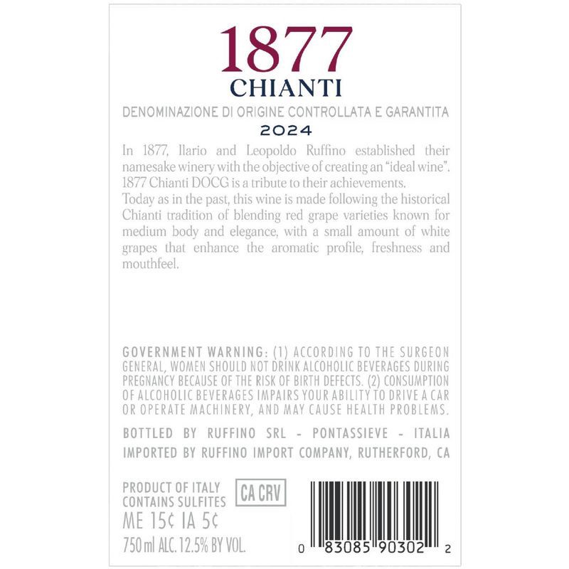 slide 10 of 10, Ruffino Chianti DOCG Sangiovese Italian Red Wine - 750ml Bottle, 750 ml