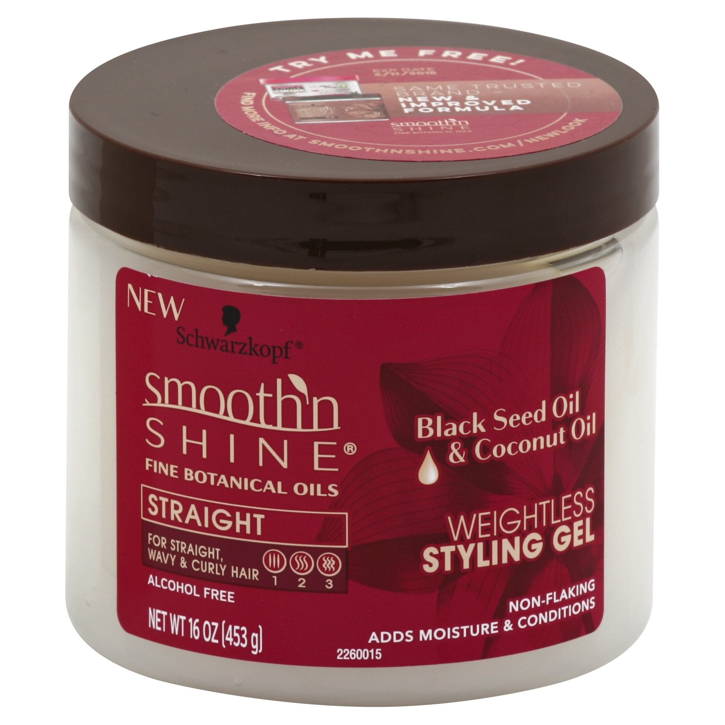 slide 1 of 1, Smooth'N Shine Straight Weightless Styling Gel, 16 oz