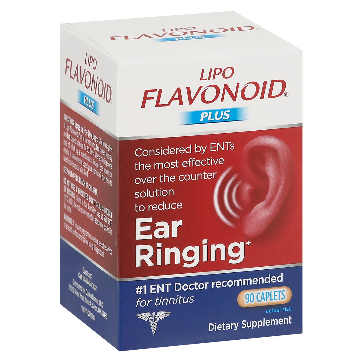 slide 8 of 9, Lipo Flavonoid Lipo-Flavonoid Plus Inner Ear Health Caplets, 90ct, 90 ct