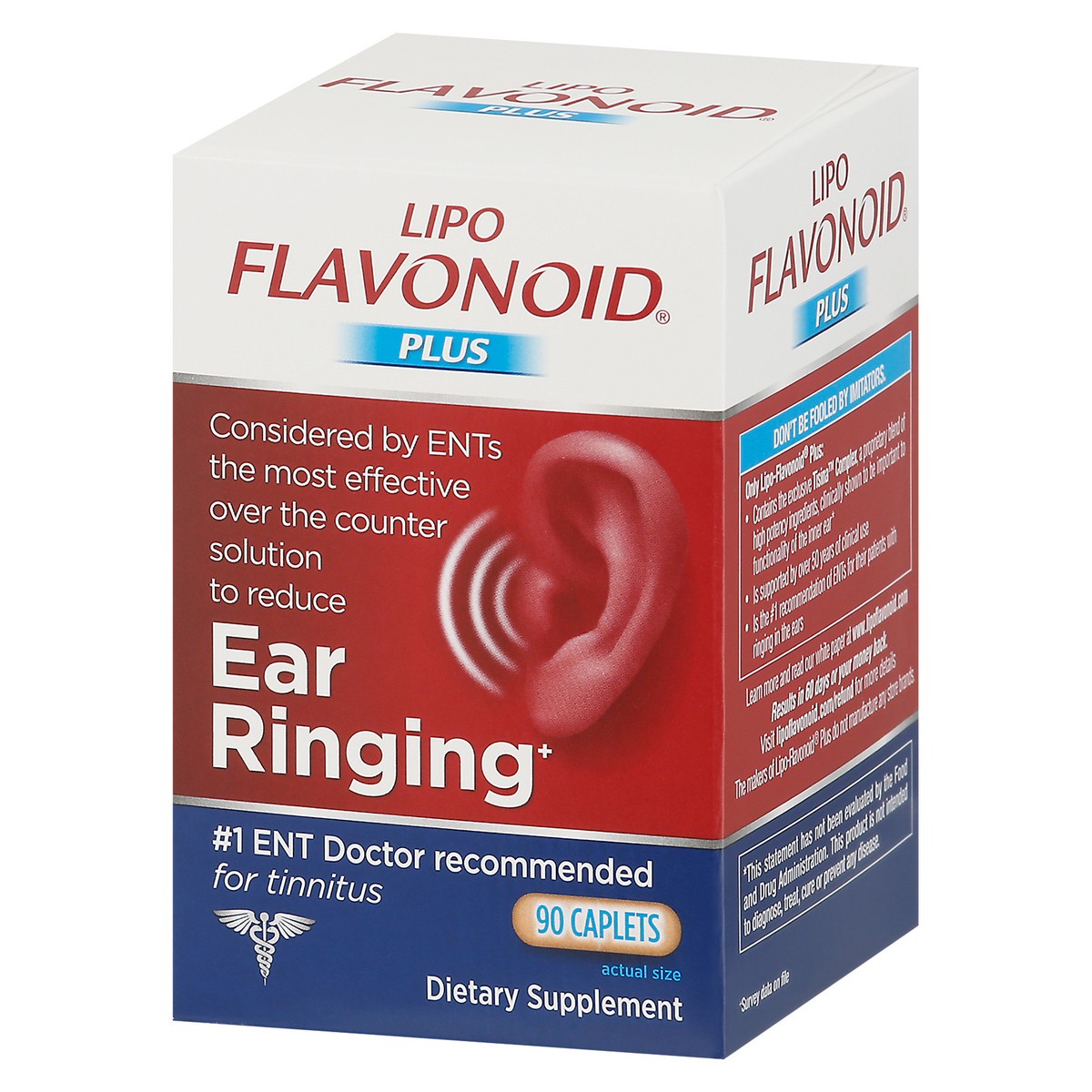 slide 5 of 9, Lipo Flavonoid Lipo-Flavonoid Plus Inner Ear Health Caplets, 90ct, 90 ct