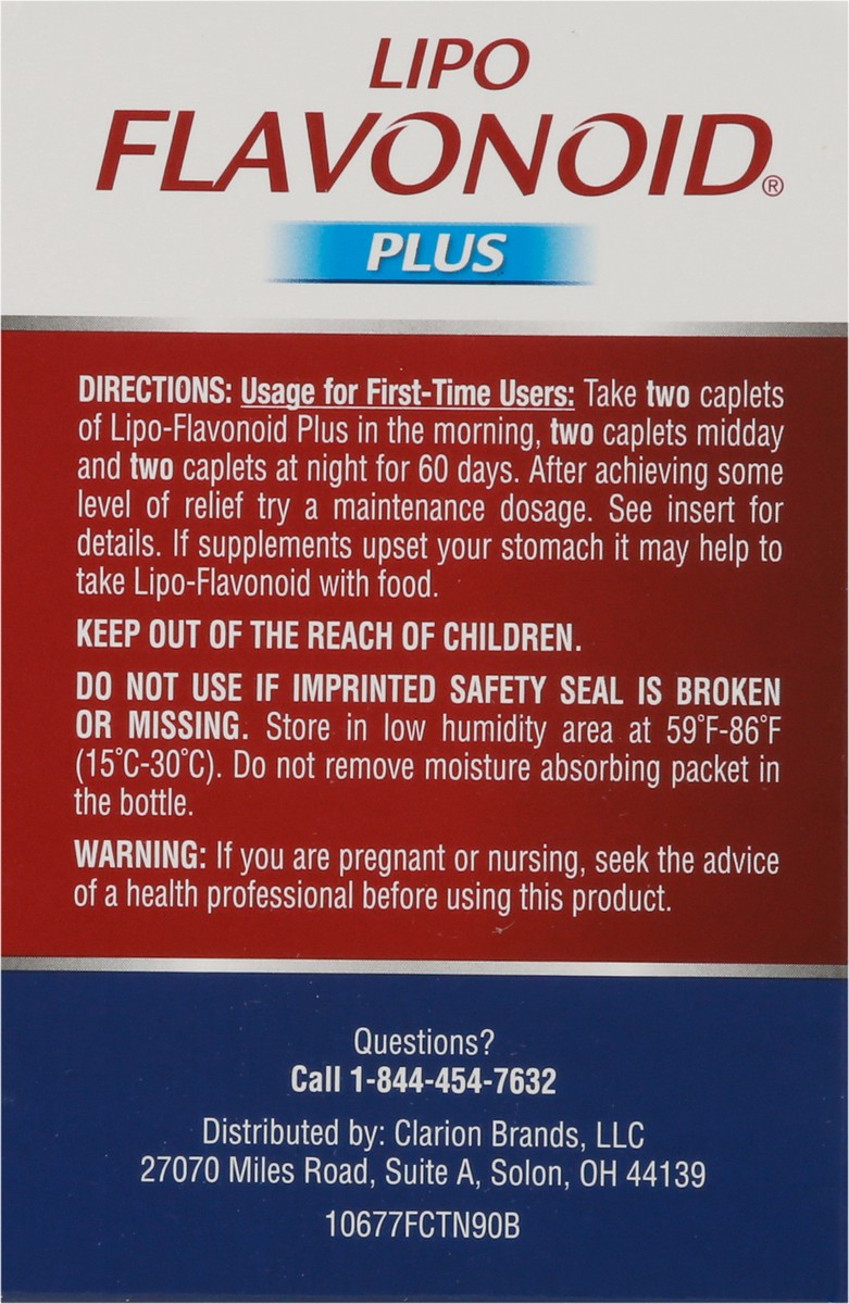 slide 3 of 9, Lipo Flavonoid Lipo-Flavonoid Plus Inner Ear Health Caplets, 90ct, 90 ct