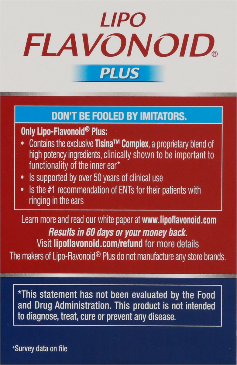 slide 7 of 9, Lipo Flavonoid Lipo-Flavonoid Plus Inner Ear Health Caplets, 90ct, 90 ct