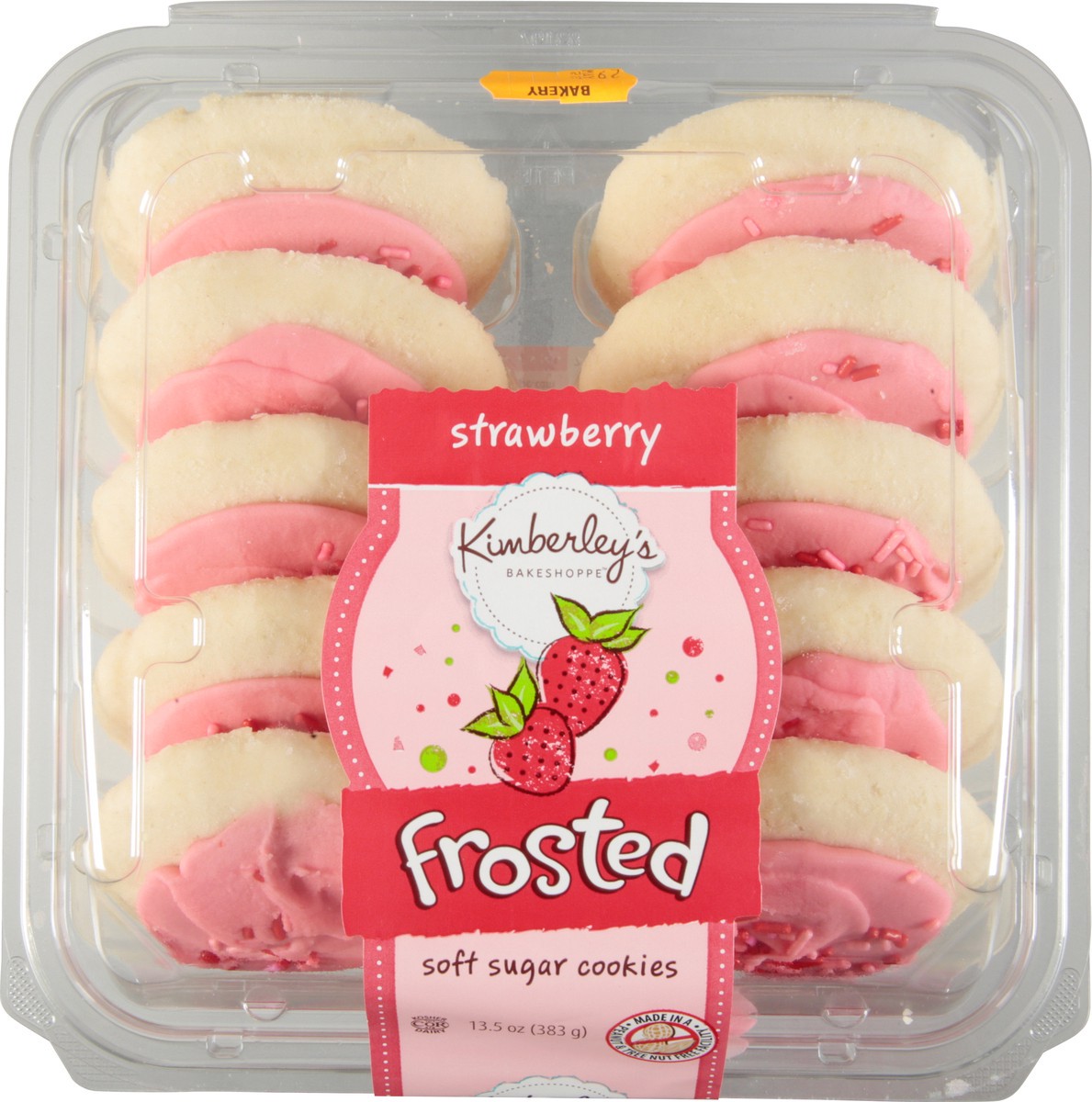 slide 4 of 14, Kimberley's Bakeshoppe Frosted Soft Sugar Strawberry Cookies 13.5 oz, 13.5 oz