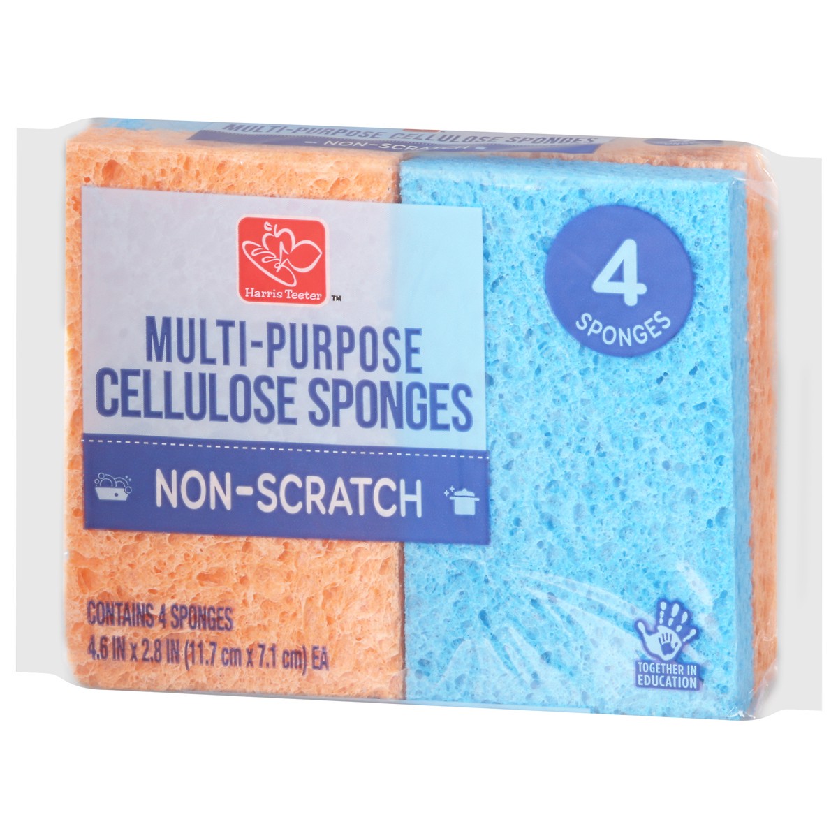 slide 3 of 10, Harris Teeter yourhome Medium Multi Purpose Sponges, 4 ct