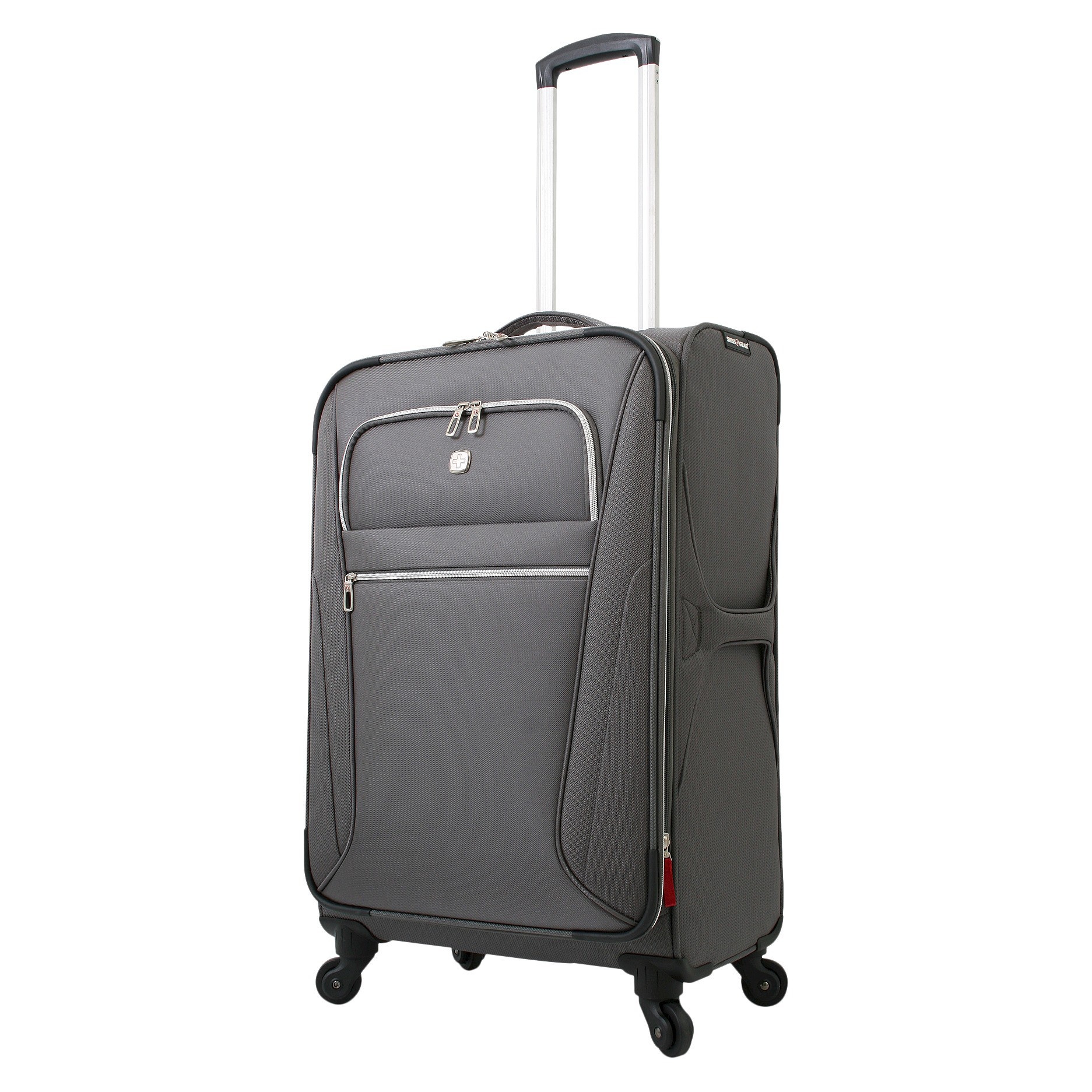 slide 1 of 11, SWISSGEAR Checklite Softside Medium Checked Suitcase - Charcoal, 1 ct