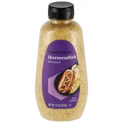 Know & Love Horseradish Mustard 12 Ounces