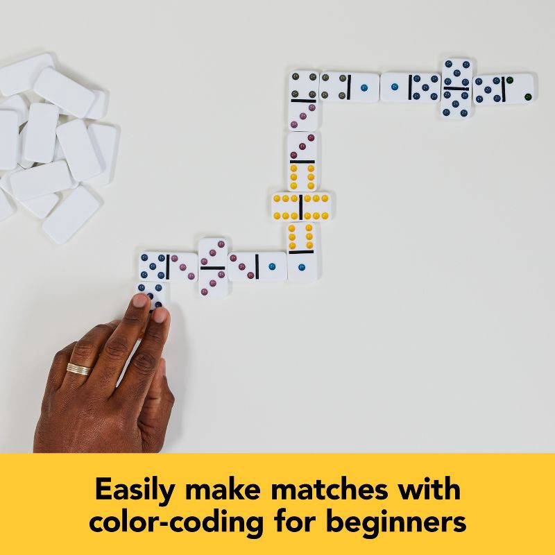 slide 3 of 7, Game Gallery Double 6 Color Dot Dominoes, 1 ct