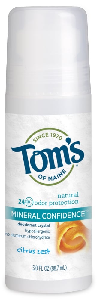 slide 1 of 1, Tom's of Maine Mineral Confidence Citrus Zest Deodorant, 3 fl oz