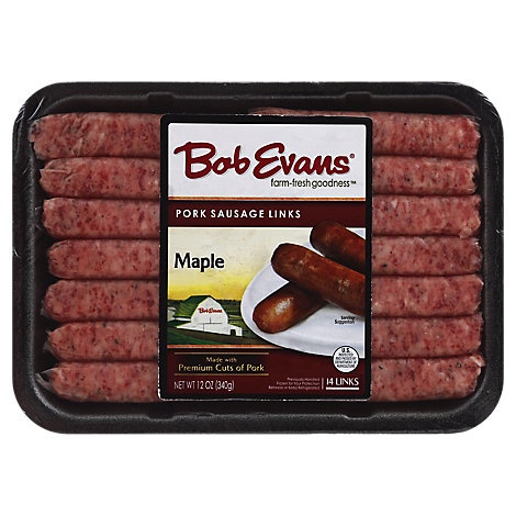 slide 1 of 1, Bob Evans Maple Sausage Links, 12 oz