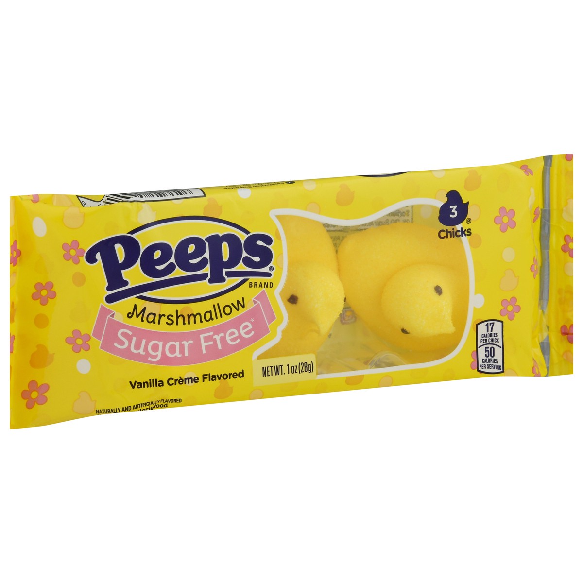 slide 10 of 14, Peeps Sugar-Free Yellow Chicks, 1 oz