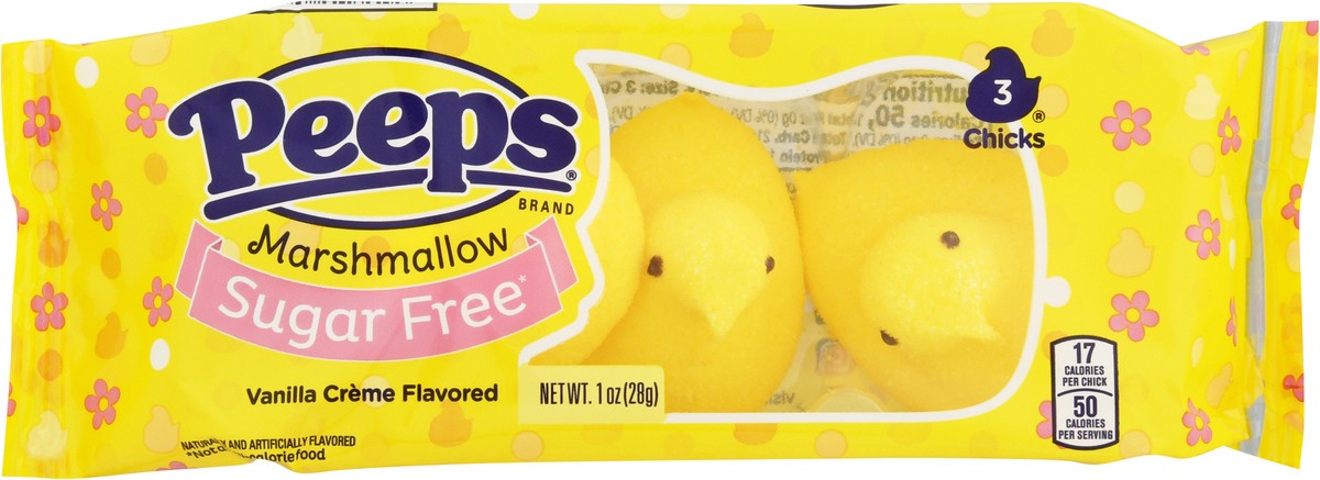 slide 12 of 14, Peeps Sugar-Free Yellow Chicks, 1 oz