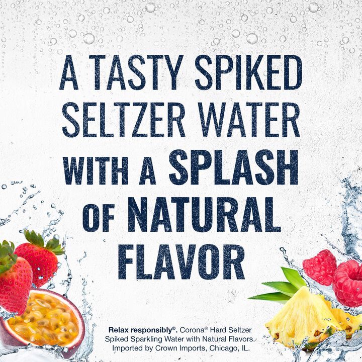 slide 6 of 6, Corona Hard Seltzer Variety Pack 1 Gluten Free Spiked Sparkling Water, 24 pk 12 fl oz Cans, 4.5% ABV, 288 fl oz