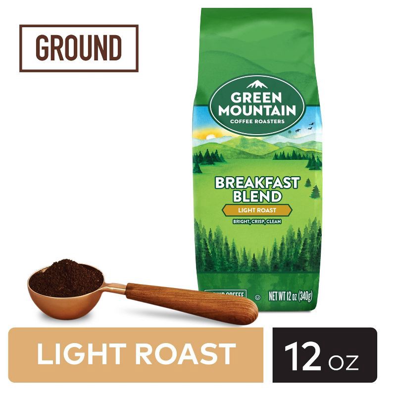 slide 4 of 9, Green Mountain Coffee Breakfast Blend Ground Coffee - Light Roast - 12oz, 12 oz