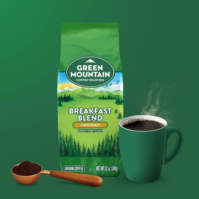 slide 2 of 9, Green Mountain Coffee Breakfast Blend Ground Coffee - Light Roast - 12oz, 12 oz