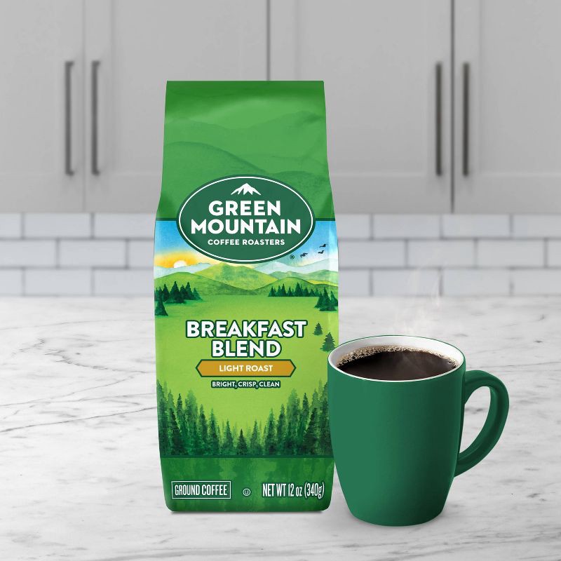 slide 5 of 9, Green Mountain Coffee Breakfast Blend Ground Coffee - Light Roast - 12oz, 12 oz