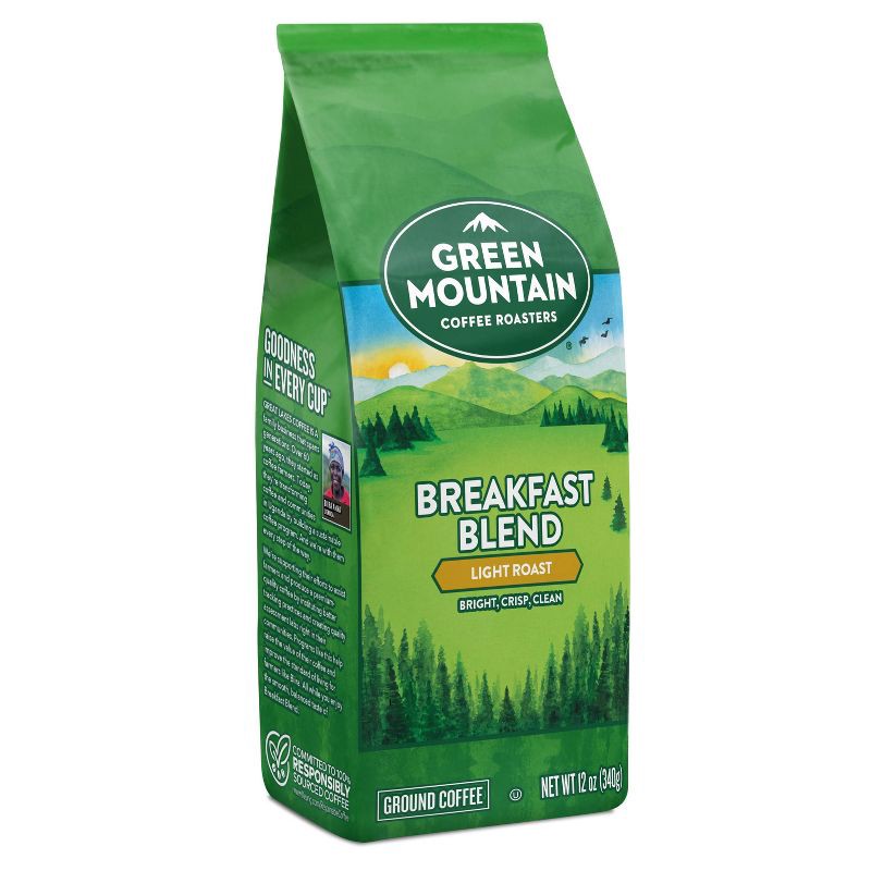 slide 6 of 9, Green Mountain Coffee Breakfast Blend Ground Coffee - Light Roast - 12oz, 12 oz