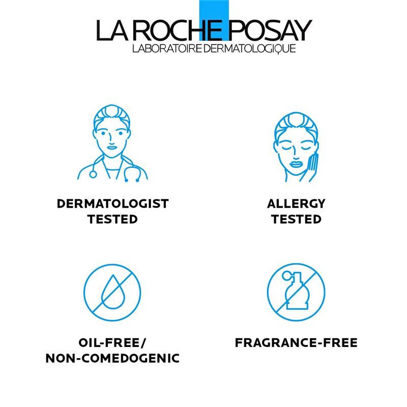 slide 6 of 8, La Roche Posay Effaclar Acne Face Cleanser, Medicated Gel Face Cleanser with Salicylic Acid for Acne Prone Skin - Unscented - 6.76 fl oz, 6.76 fl oz