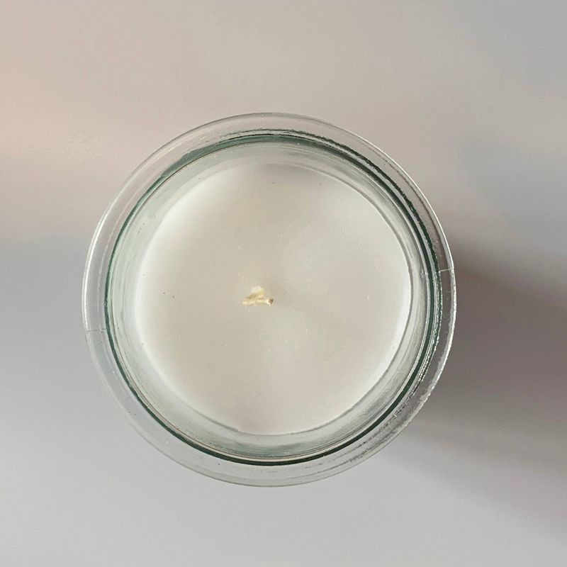 slide 3 of 3, 4.56oz Unscented Jar Candle White - Continental Candle: Paraffin Wax, Machine-Poured, 40hr Burn Time, Glass Container, 4.56 oz