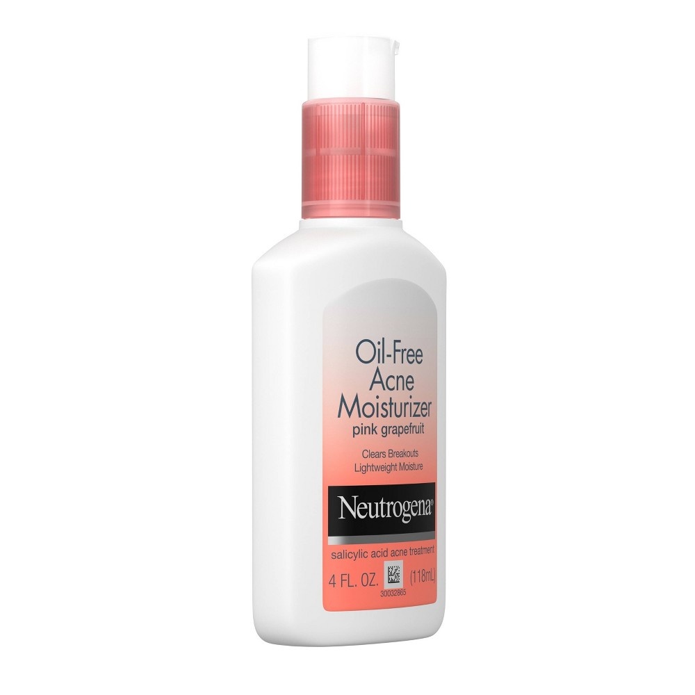 slide 3 of 11, Neutrogena Oil-Free Acne Moisturizer Pink Grapefruit - 4oz, 4 oz