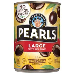 Pearls Large Pitted Ripe Black Olives - 6oz