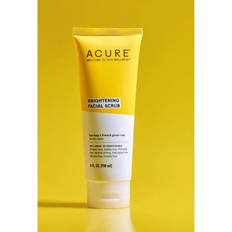 slide 5 of 5, Acure Brightening Facial Scrub - Unscented - 4 fl oz, 4 fl oz