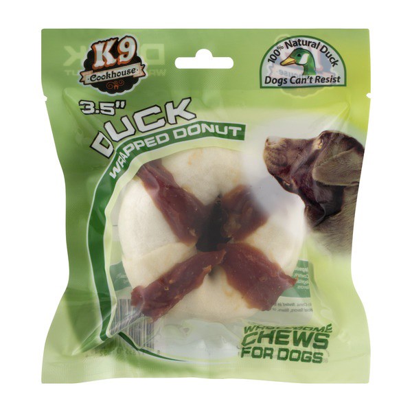 slide 1 of 1, K9 Cookhouse Duck Wrpped Donut, 3.5 in