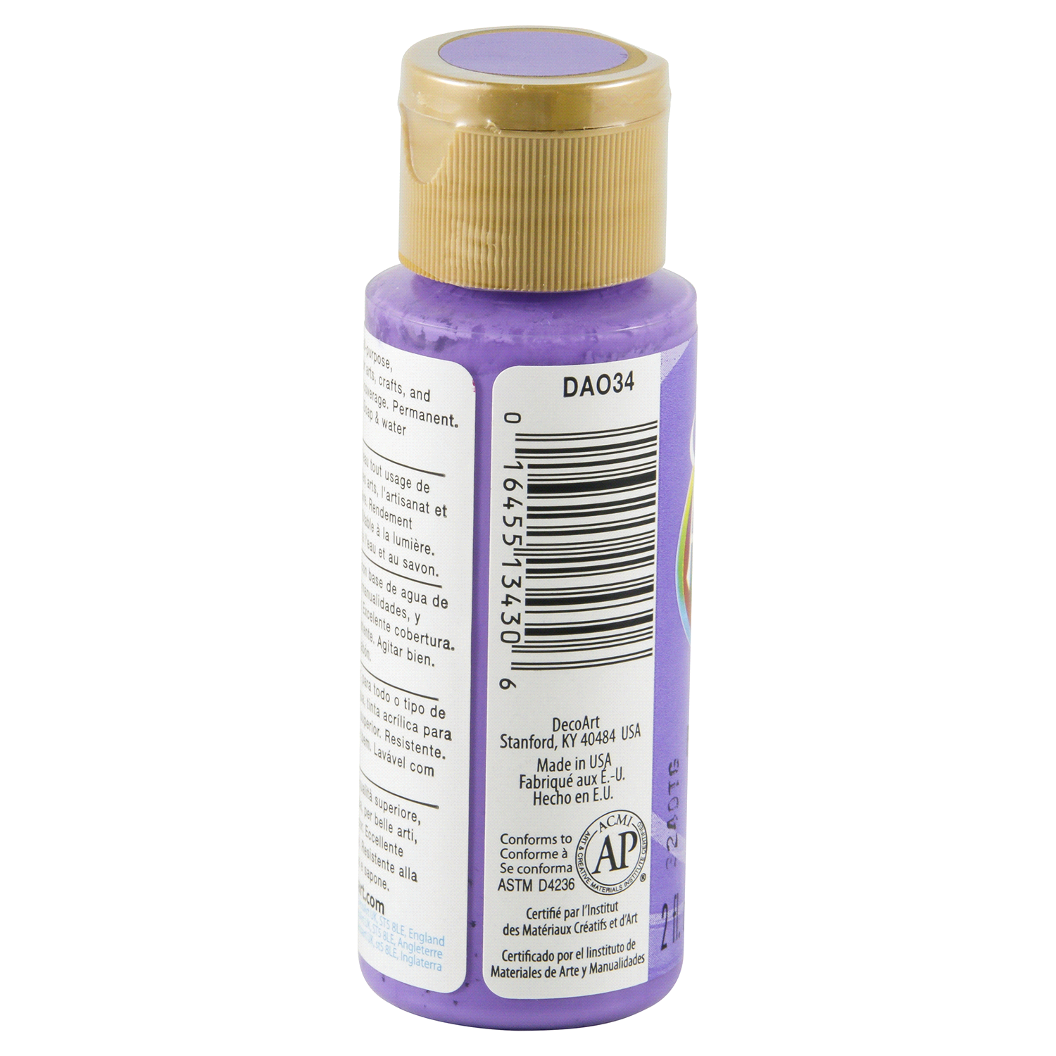 slide 2 of 3, Americana Acrylics Paint Lavender, 2 oz