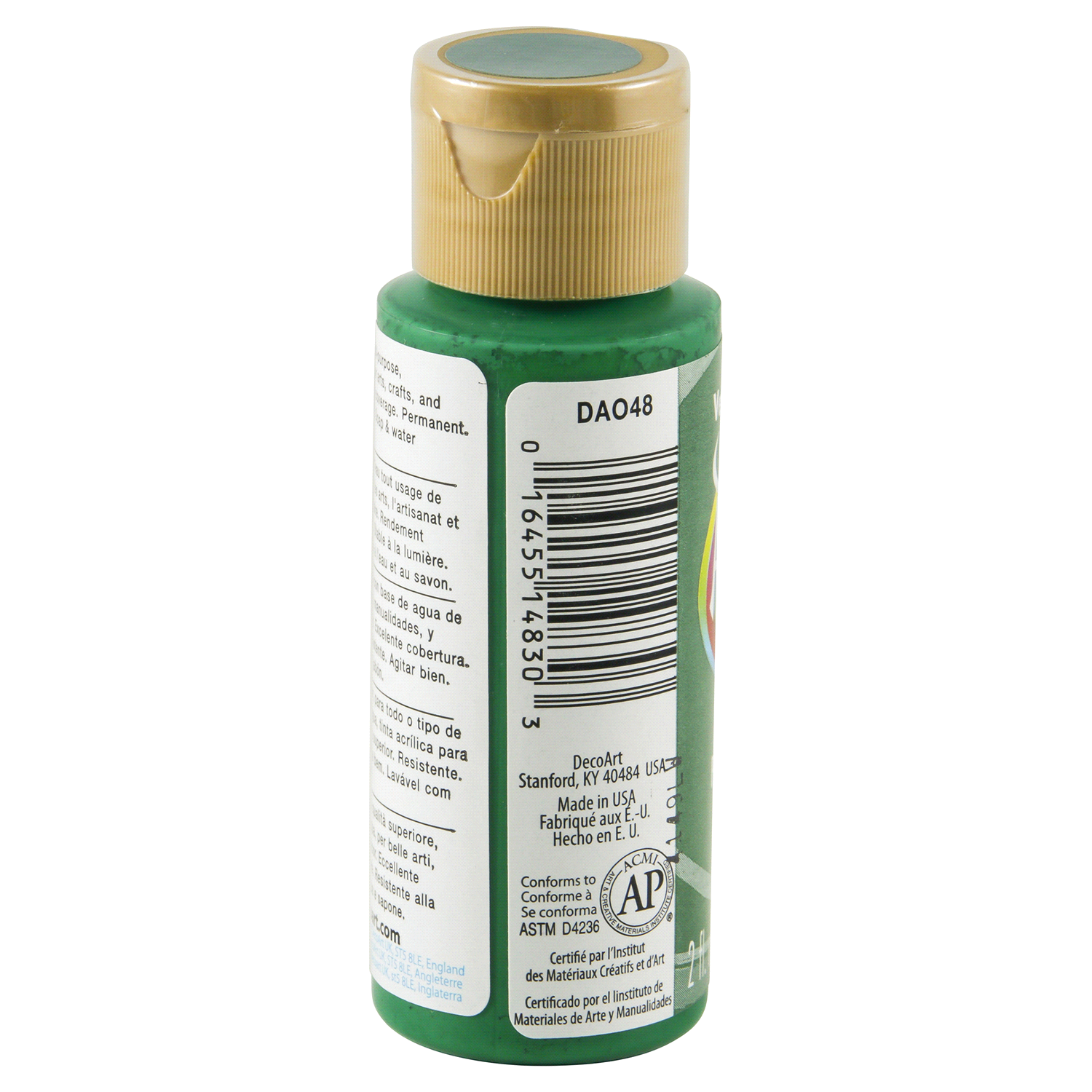 slide 2 of 3, Americana Acrylics Paint Holly Green, 2 oz