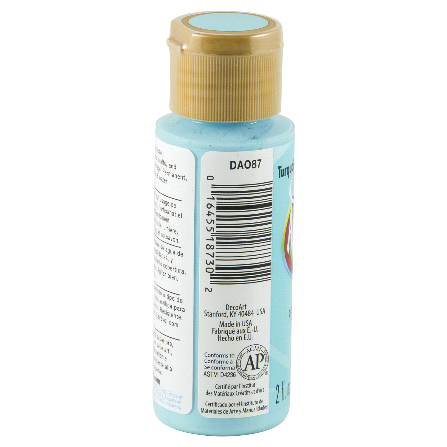 slide 2 of 3, Americana Acrylic Paint Indian Turquoise, 2 oz