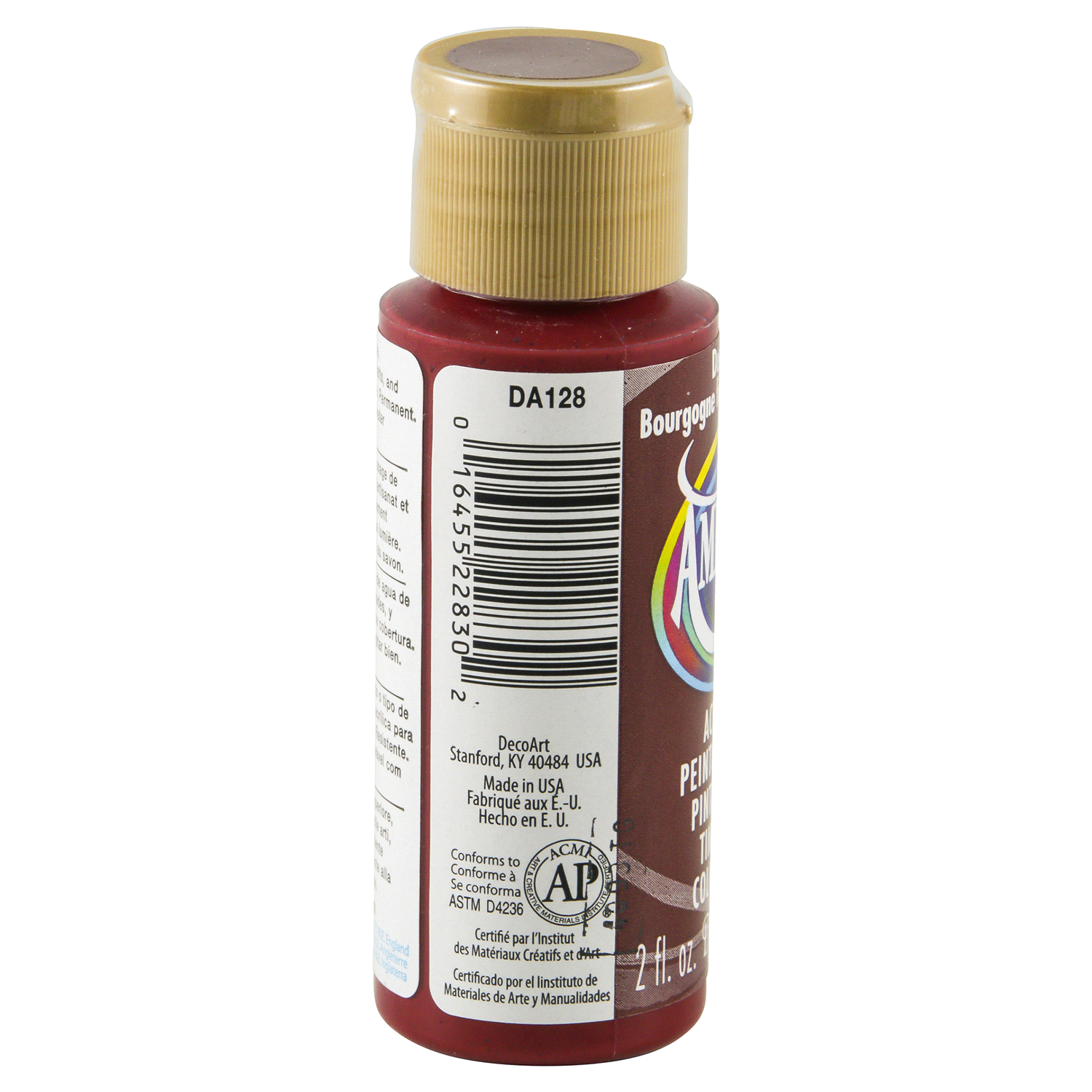 slide 2 of 3, Americana Paint Deep Burgundy, 2 oz