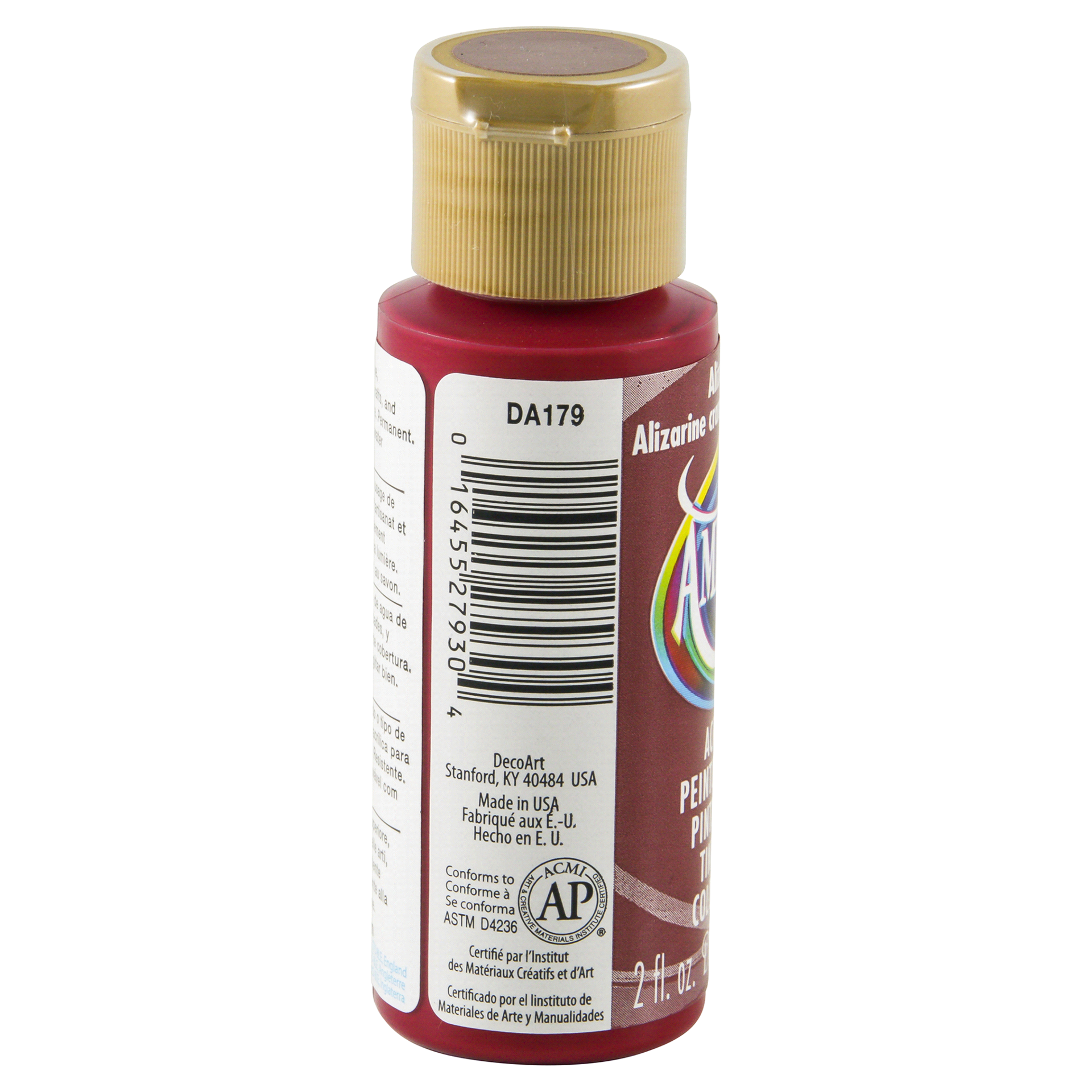 slide 5 of 13, Deco Art Americana Acrylics Alizarin Crimson, 2 oz