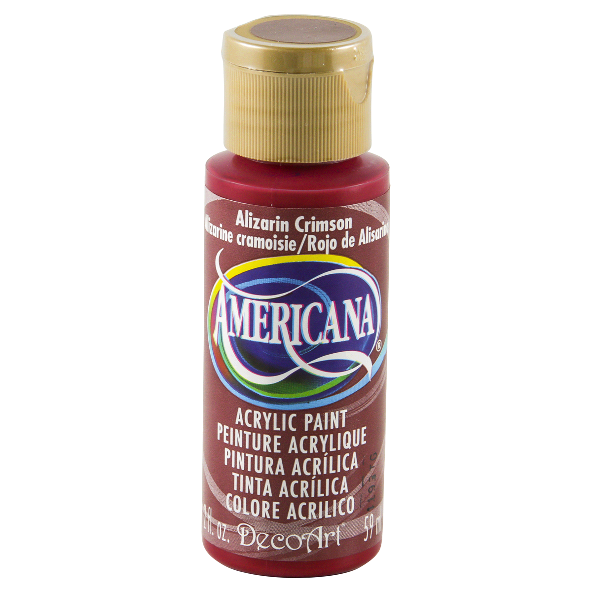 slide 1 of 13, Deco Art Americana Acrylics Alizarin Crimson, 2 oz