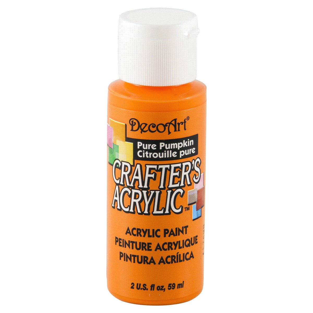 slide 1 of 1, Deco Art Crafters Acrylic 2oz Pure Pumpkin, 2 oz