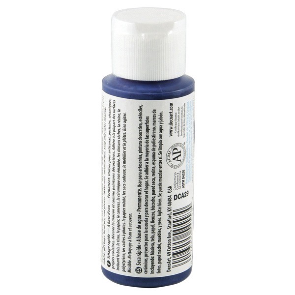 slide 8 of 13, DECO ART CRAFTERS PAINT ACRYLIC NAVY BLUE, 2 oz
