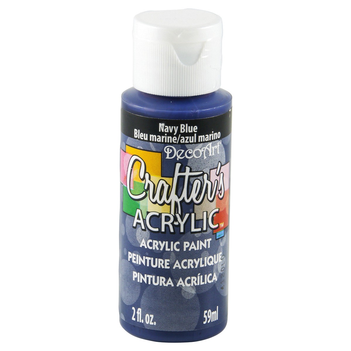 slide 1 of 13, DECO ART CRAFTERS PAINT ACRYLIC NAVY BLUE, 2 oz
