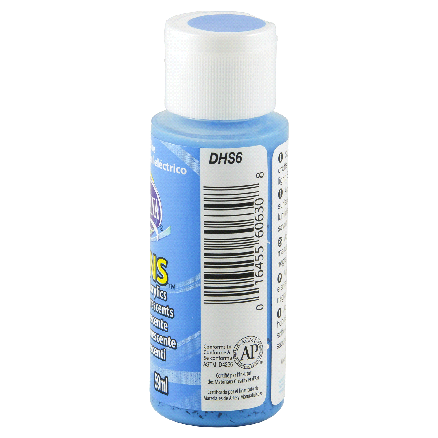 slide 3 of 3, Deco Art Americana Paint Hot Shots Neon Elect Blue, 2 oz