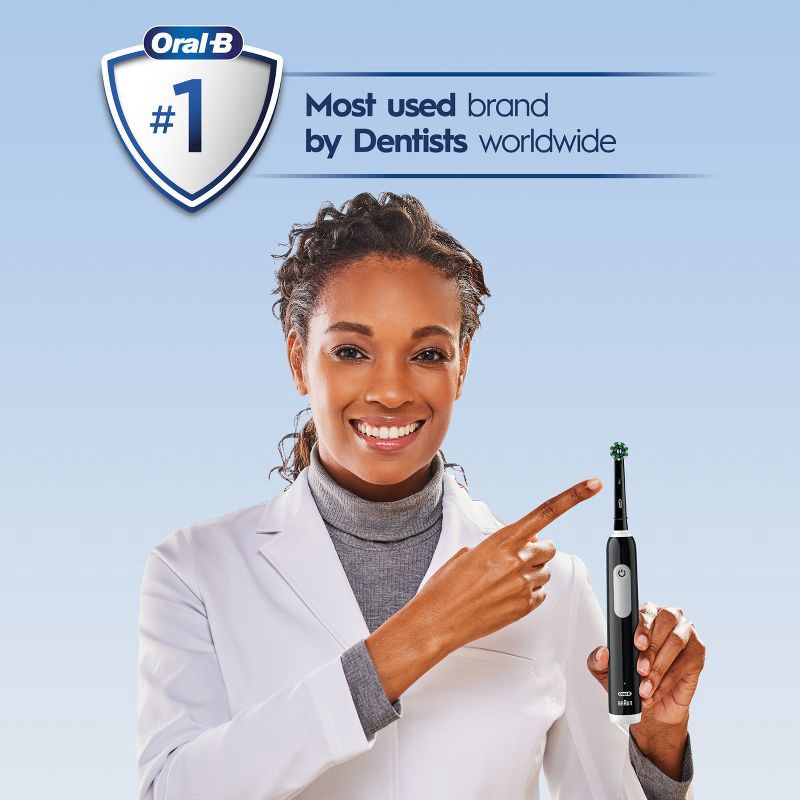 slide 10 of 10, Oral-B Pro 1000 Electric Power Rechargeable Battery Toothbrush - Black, 1 ct