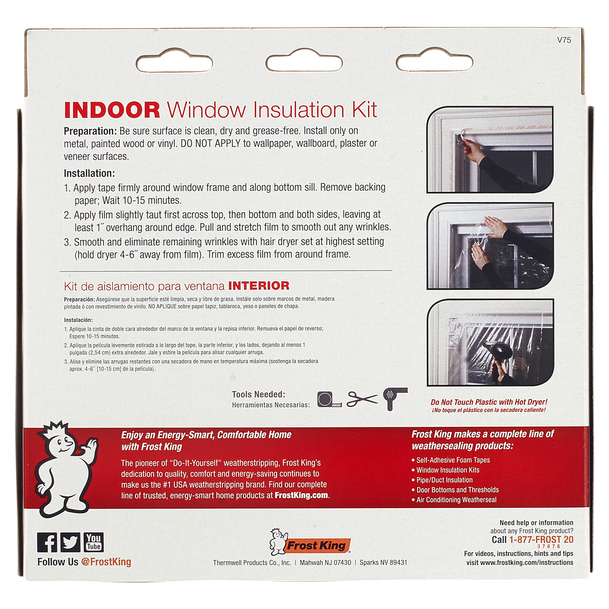 slide 2 of 2, Frost King Extra Large Indoor Window Insulation Kit, 62 in x 210 in