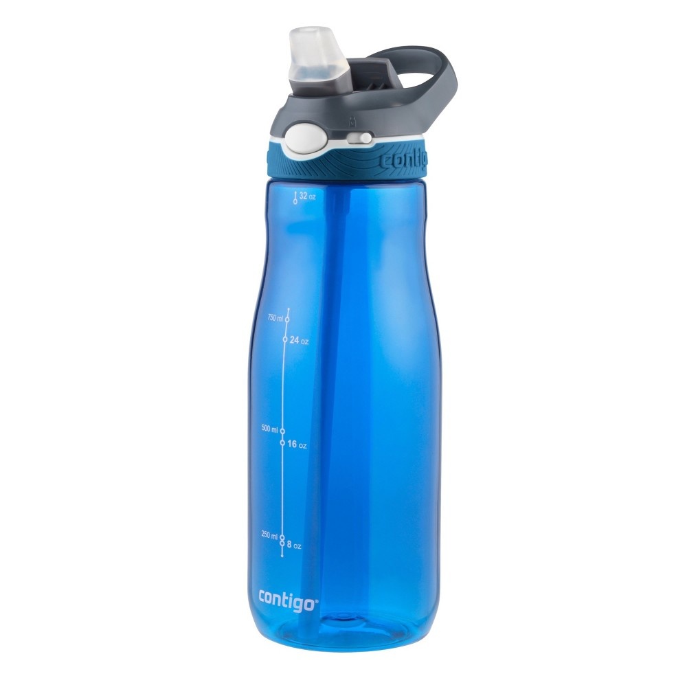 slide 3 of 6, Contigo Autospout Straw Ashland Hydration Bottle Dark Blue, 32 oz