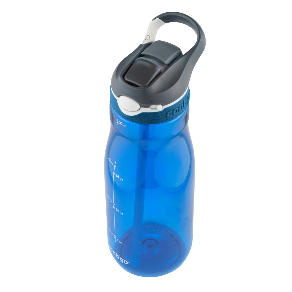 slide 4 of 6, Contigo Autospout Straw Ashland Hydration Bottle Dark Blue, 32 oz