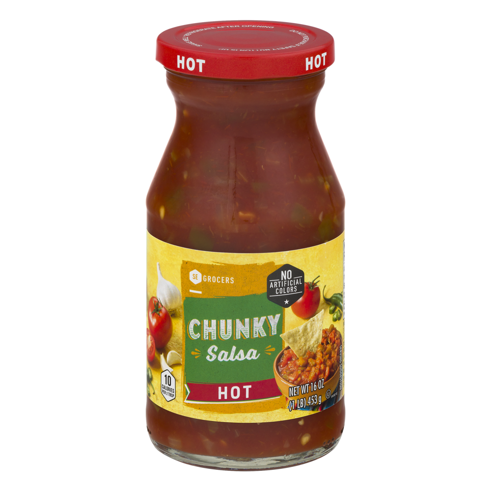 slide 1 of 1, SE Grocers Thik Chnky Hot Salsa, 16 oz