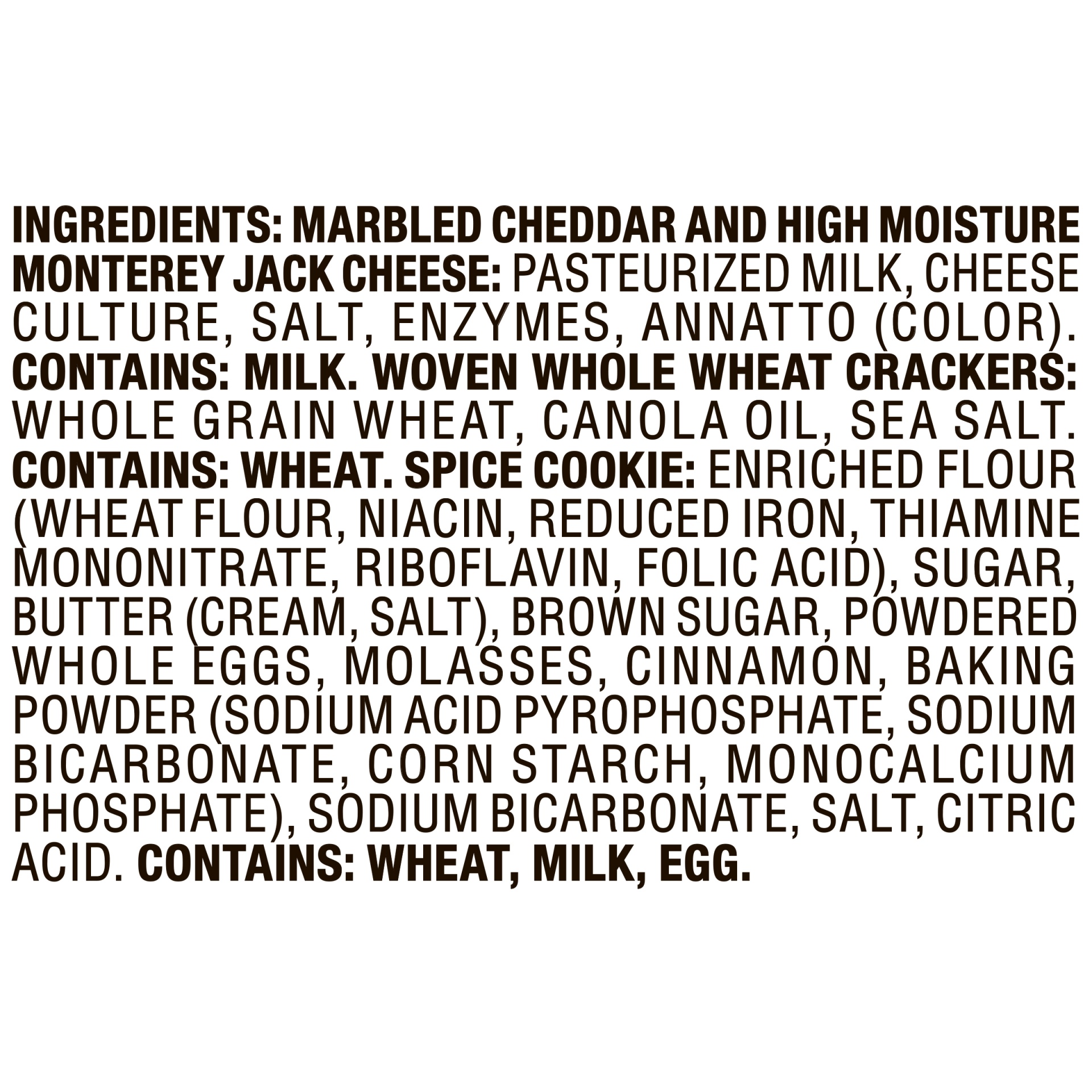 slide 4 of 6, Cracker Barrel Cheddar Jack Cheese, Woven Whole Wheat Crackers & Spice Cookie Pairing Plate Package, 2.68 oz