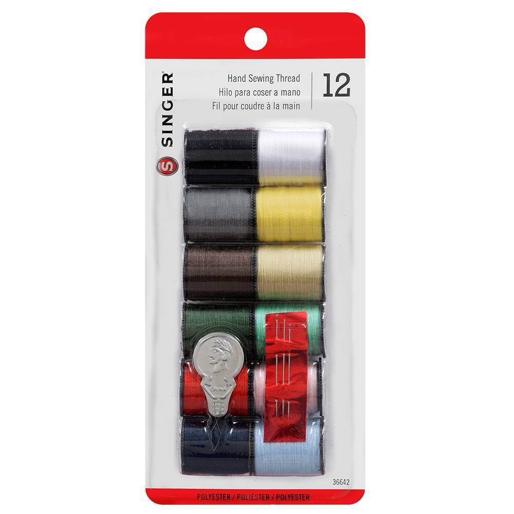 slide 1 of 4, Singer Thread - Assorted Colors, 12 ct